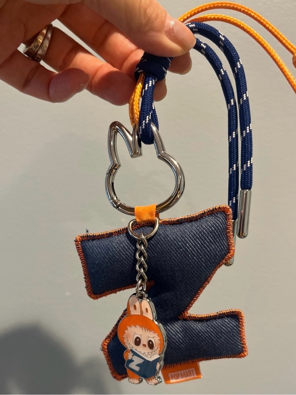 Popmart Pin For Love Letter 'Z' Keychain Charm